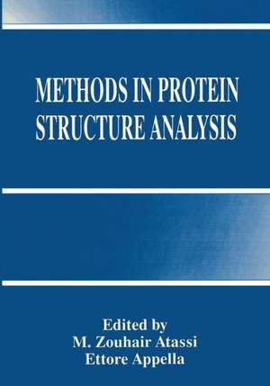 Methods in Protein Structure Analysis de M. Zouhair Atassi