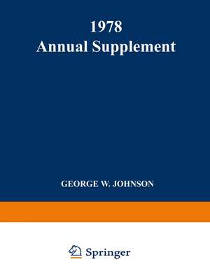 1978 Annual Supplement de George W. Johnson