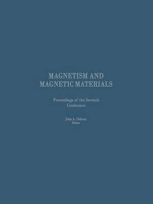 Proceedings of the Seventh Conference on Magnetism and Magnetic Materials de J.A. Osborn