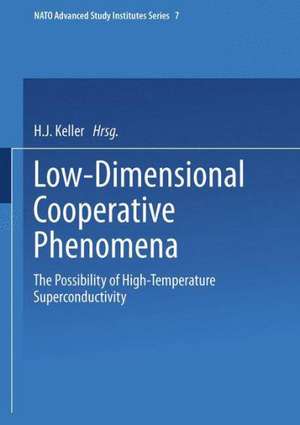 Low-Dimensional Cooperative Phenomena: The Possibility of High-Temperature Superconductivity de H. J. Keller