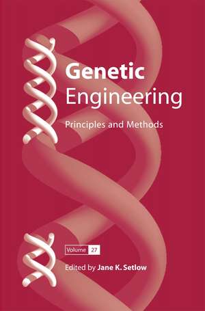 Genetic Engineering: Principles and Methods de Jane K. Setlow