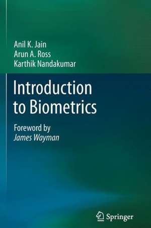 Introduction to Biometrics de Anil K. Jain