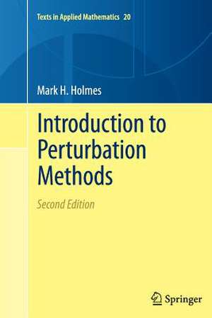 Introduction to Perturbation Methods de Mark H. Holmes