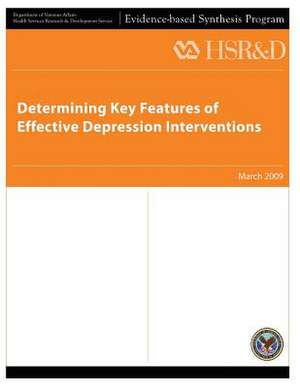 Determining Key Features of Effective Depression Interventions de U. S. Department of Veterans Affairs