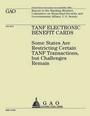 Tanf Electronic Benefit Cards de U S Government Accountability Office