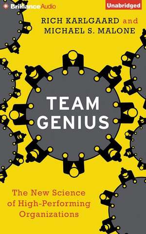 Team Genius: The New Science of High-Performing Organizations de Rich Karlgaard