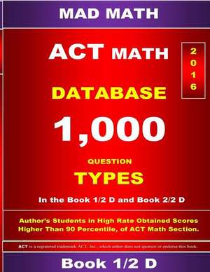 ACT Math Database 1-2 D de John Su