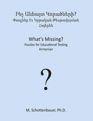 What's Missing? Puzzles for Educational Testing de M. Schottenbauer
