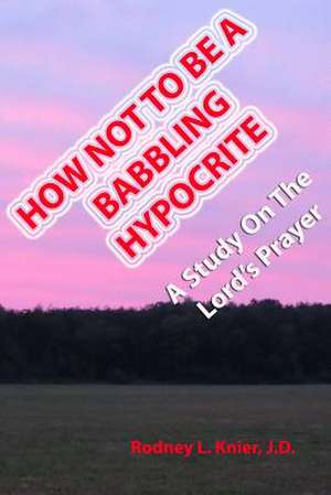 How Not to Be a Babbling Hypocrite de Rodney L. Knier J. D.