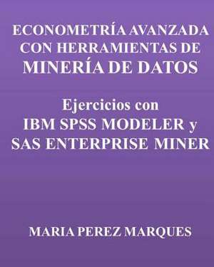 Econometria Avanzada Con Herramientas de Mineria de Datos. Ejercicios Con IBM SPSS Modeler y SAS Enterprise Miner de Maria Perez Marques