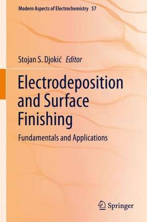 Electrodeposition and Surface Finishing: Fundamentals and Applications de Stojan S. Djokić