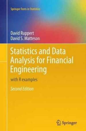 Statistics and Data Analysis for Financial Engineering: with R examples de David Ruppert