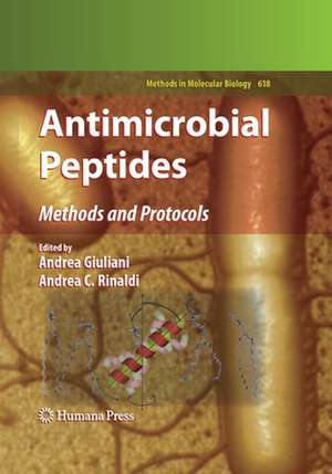 Antimicrobial Peptides: Methods and Protocols de Andrea Giuliani