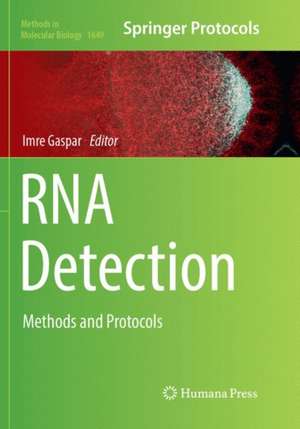 RNA Detection: Methods and Protocols de Imre Gaspar