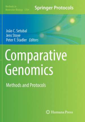 Comparative Genomics: Methods and Protocols de João C. Setubal