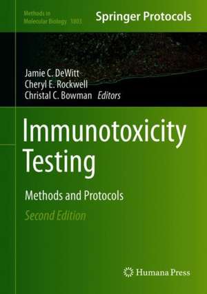 Immunotoxicity Testing: Methods and Protocols de Jamie C. DeWitt