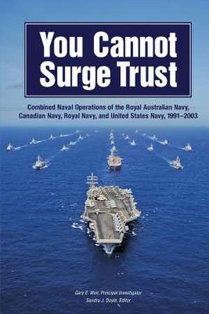 You Cannot Surge Trust de Department Of the Navy