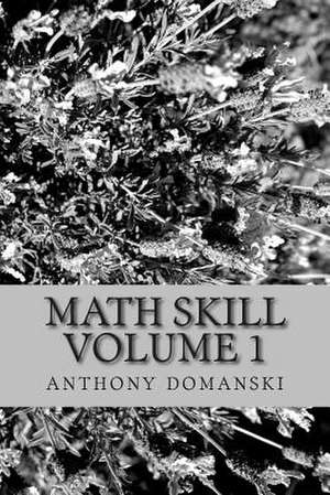 Math Skill Volume 1 de Anthony Domanski