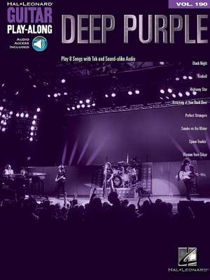 Deep Purple - Guitar Play-Along Vol. 190 Book/Online Audio