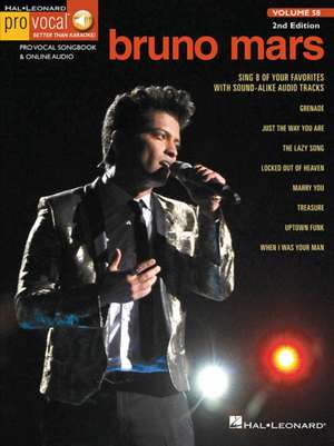 Bruno Mars: Pro Vocal Men's Edition Volume 58 de Bruno Mars