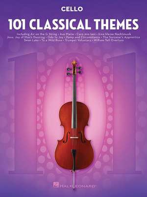 101 Classical Themes for Cello de Hal Leonard Publishing Corporation