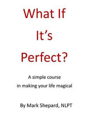 What If It's Perfect? de Mark Shepard