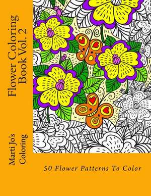 Flower Coloring Book Vol. 2