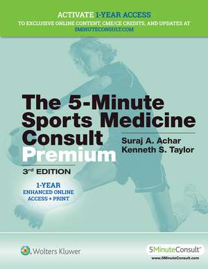 5-Minute Sports Medicine Consult PREMIUM de Dr. Suraj Achar MD