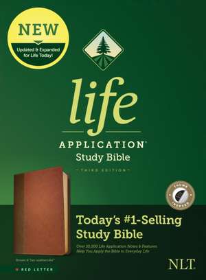 NLT Life Application Study Bible, Third Edition (Red Letter, Leatherlike, Brown/Tan, Indexed)