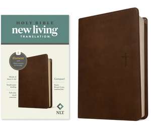 NLT Compact Bible, Filament Enabled Edition, Rustic Brown de Tyndale