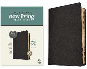 NLT Super Giant Print Bible, Filament Enabled (Genuine Leather, Black, Indexed, Red Letter)