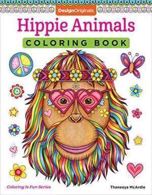 Hippie Animals Coloring Book de Thaneeya McArdle