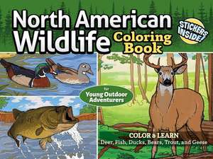 North American Wildlife Coloring Book for Young Outdoor Adventurers de Editors of Design Originals