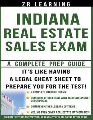 Indiana Real Estate Sales Exam Questions de Zr Learning LLC