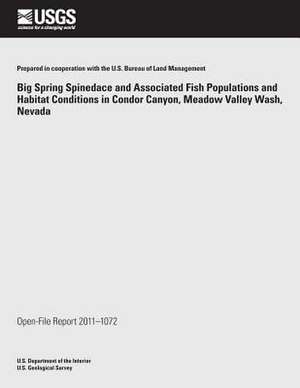 Big Spring Spinedace and Associated Fish Populations and Habitat Conditions in Condor Canyon, Meadow Valley Wash, Nevada de U. S. Department of the Interior