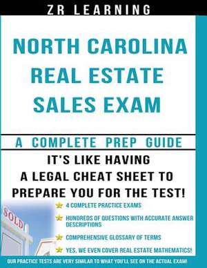 North Carolina Real Estate Sales Exam Questions de Zr Learning LLC