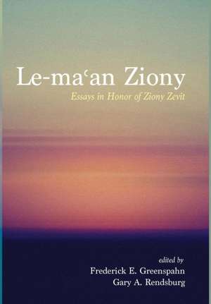 Le-ma¿an Ziony de Frederick E. Greenspahn