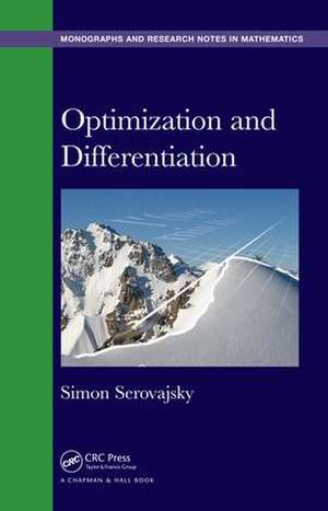 Optimization and Differentiation de Simon Serovajsky