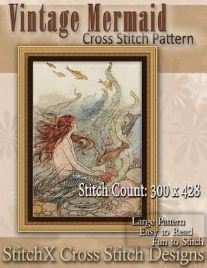 Vintage Mermaid Cross Stitch Pattern de Tracy Warrington