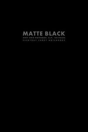 Matte Black Grey Grid Notebook, 6x9, 100 Pages de Everyday Carry Notebooks