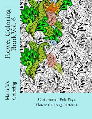 Flower Coloring Book Vol. 6