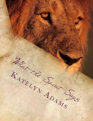 What the Spirit Says de Katelyn Adams