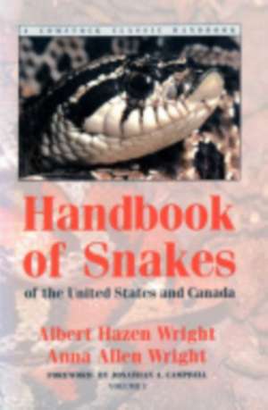 Handbook of Snakes of the United States and Cana – Two–Volume Set de Albert Hazen Wright