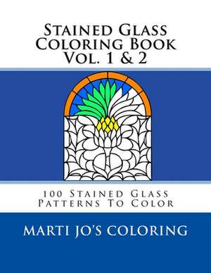 Stained Glass Coloring Book Vol. 1 & 2