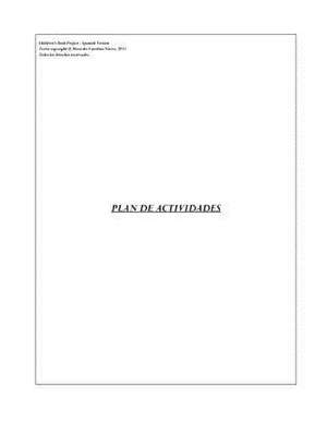 Plan de Actividades de Mercedes Carolina Nieves