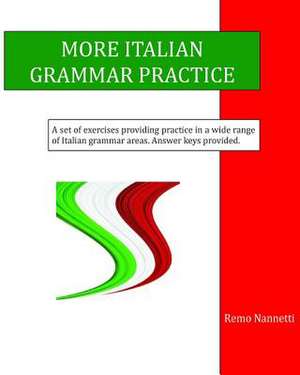 More Italian Grammar Practice de Remo Nannetti