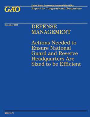 Defense Management de Government Accountability Office (U S )