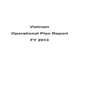 Vietnam Operational Plan Report Fy 2013 de United States Department of State