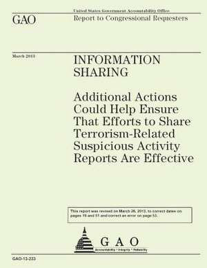 Information Sharing de Government Accountability Office (U S )