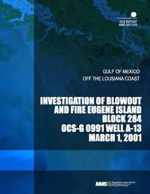 Investigation of Blowout and Fire Eugene Island Block 284 Ocs- G 0992 Well A-13 de U. S. Department of the Interior